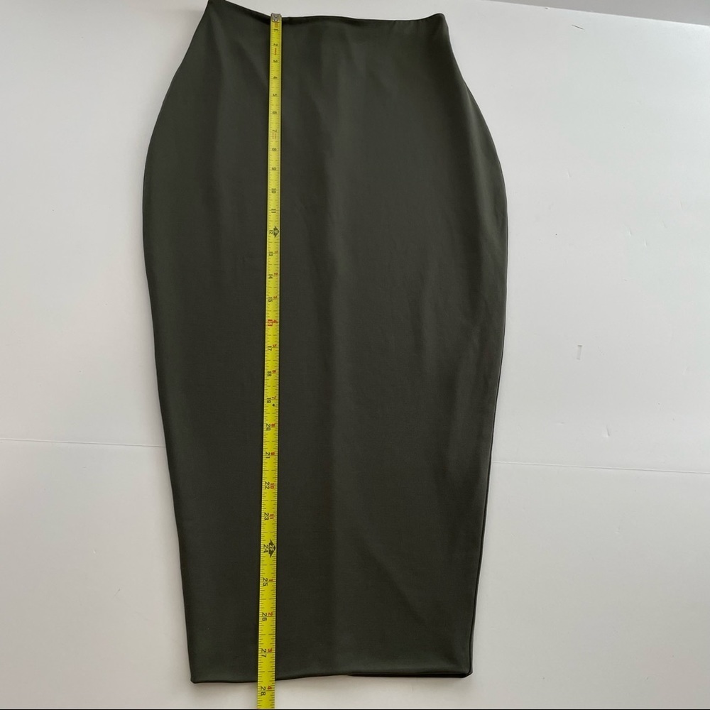 NOOKIE DOLCE VITA PENCIL SKIRT 2 OLIVE MEDIUM - Picture 8 of 8